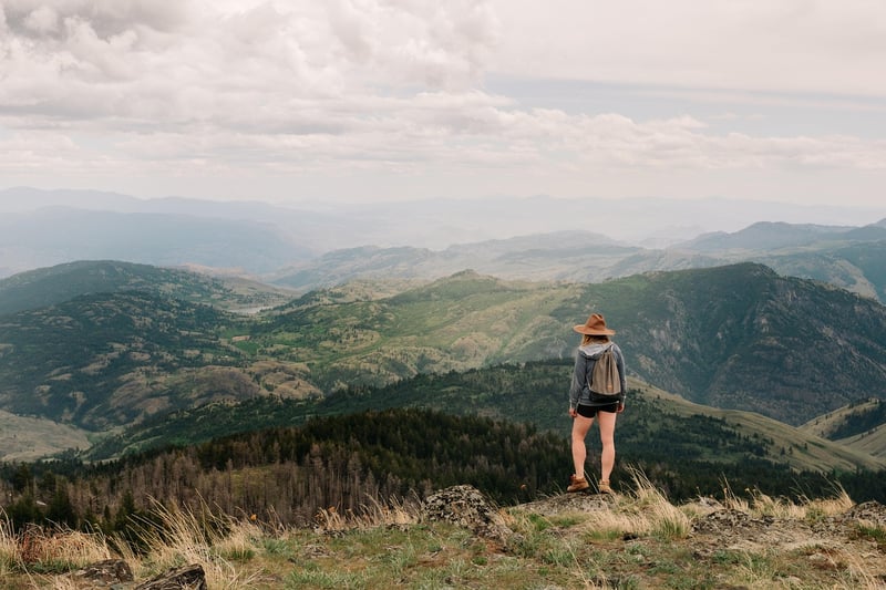 Hiker on an Obscured Path